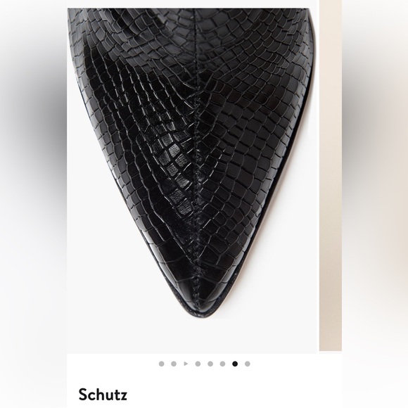 Schutz Maryana Pointed Toe Knee High Boot Size 10 - Picture 6 of 7